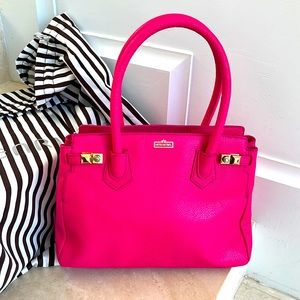 Henri Bendel hot pink handbag
